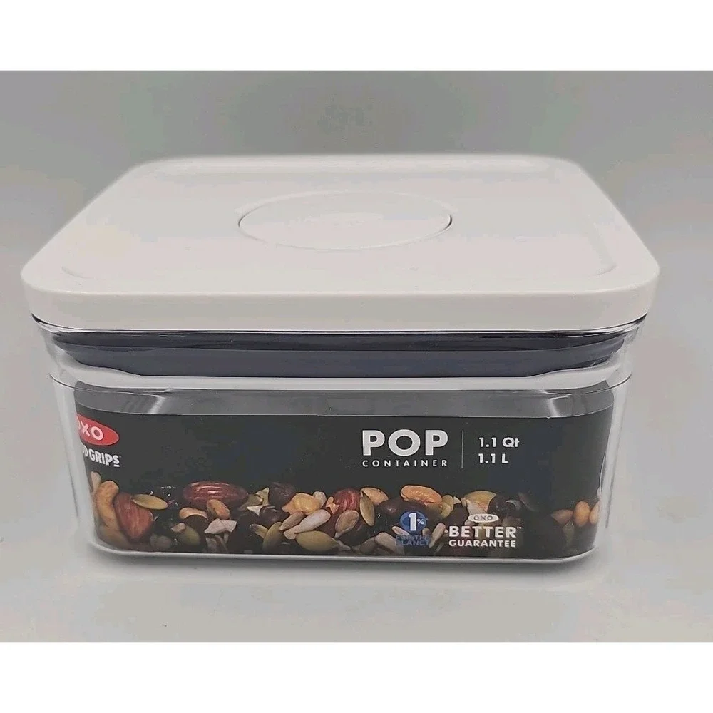 OXO Good Grips POP Container - Airtight Food Storage - Small Square Short 1.1 Qt